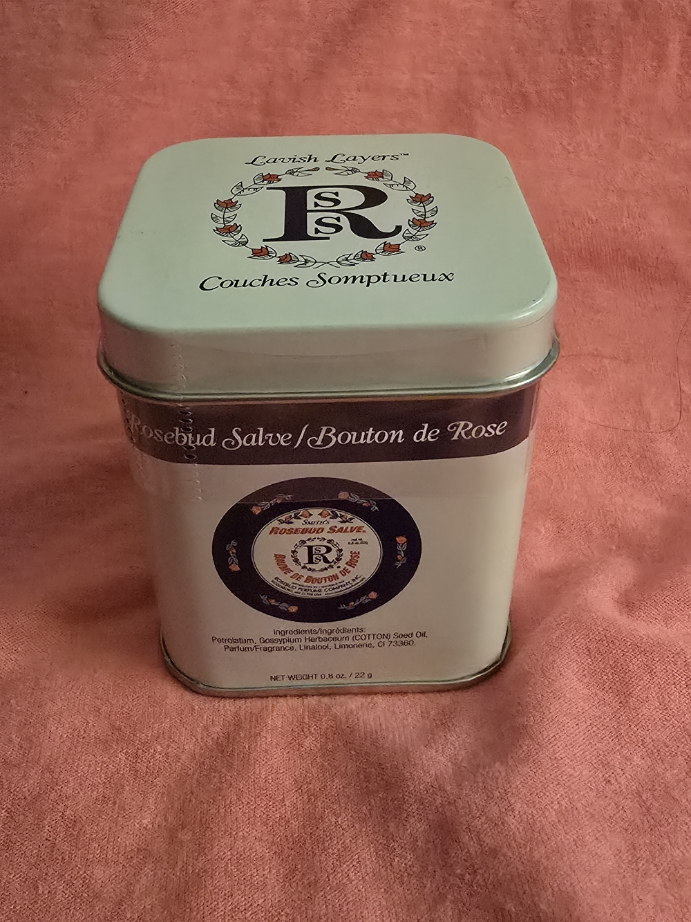 Rosebud Perfume Co. Three Lavish Layers of Lip Balm Set in Tin UNOPENED N*I*B